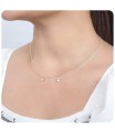 Gold Plated Necklaces Silver SPE-1380-4-GP